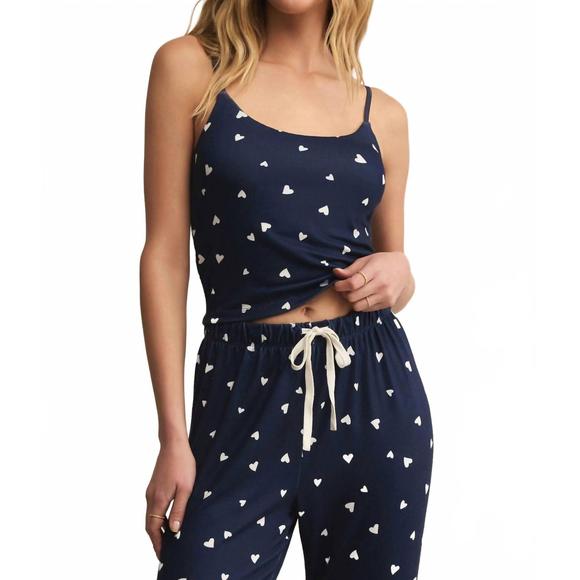 Z SUPPLY Tops - NEW Z SUPPLY camille heart camisole top in eclipse